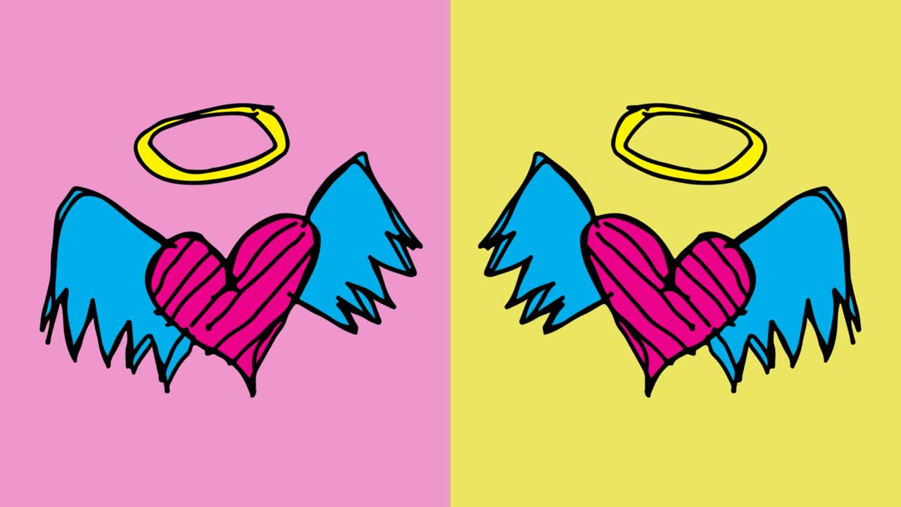 niños dibujando arte pop fondo sin costuras con tema de amor