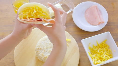 Arepas,-Venezuelan-dish-made-of-corn-flour