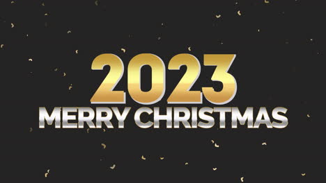 2023-Jahre-Und-Frohe-Weihnachten-Mit-Goldenem-Glitzer-Auf-Schwarzem-Farbverlauf