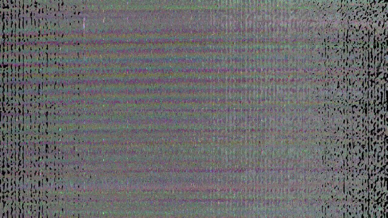 Noise glitches overlay video. Digital Video Glitch Malfunction - Film Noise on Analog TV Screen VH
