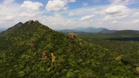 mountains and hills with forest. sri lanka.