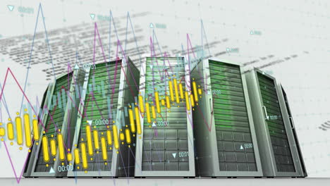 Animación-Del-Procesamiento-De-Datos-Digitales-Sobre-Servidores-Informáticos