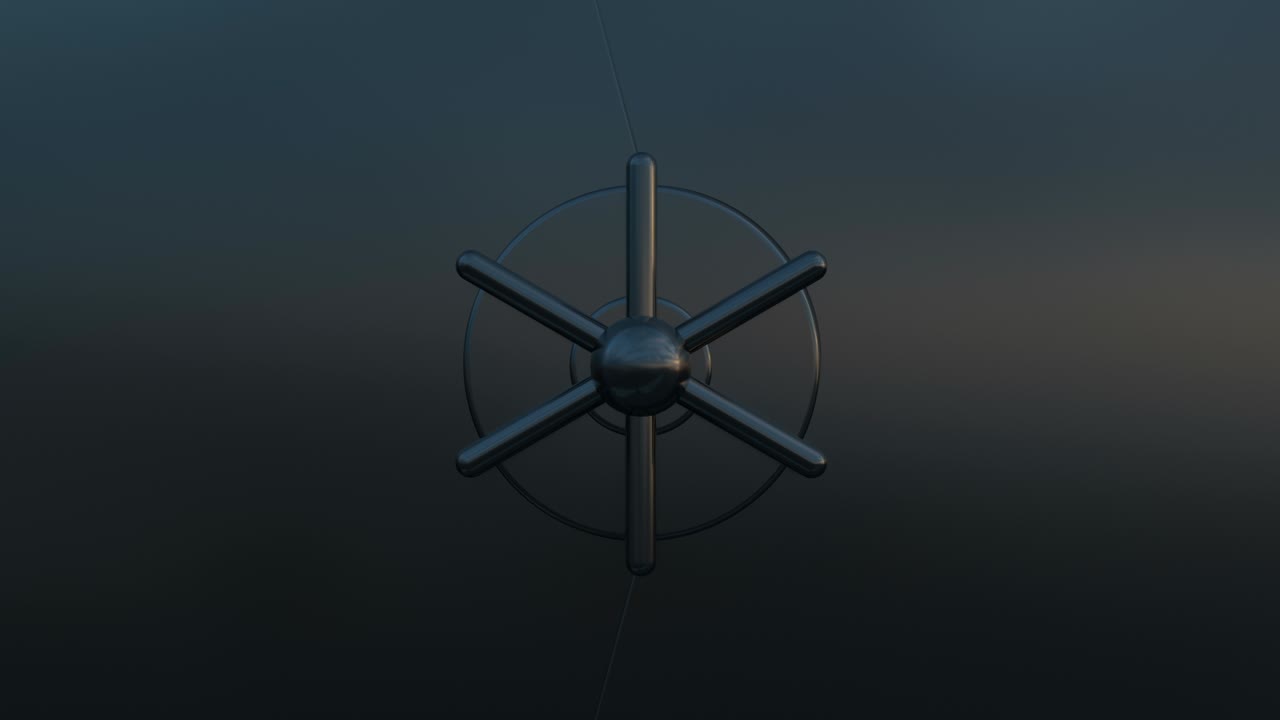 녹색 화면과 알파 채널로 철 치웨이를 닫는 3d 애니메이션.