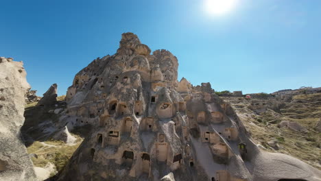 increíble antena a través del sitio histórico de capadocia