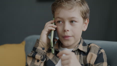 Boy Talking on Phone