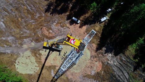 Mobile-Crane-Lift-The-Steel-Framework-Of-Transmission-Tower-At-The-Construction-Site