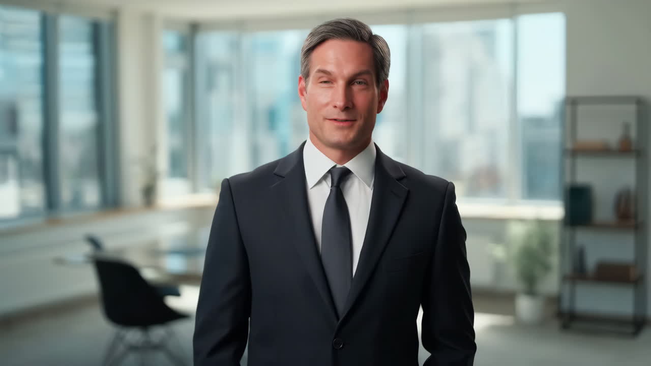 Professional Man in Office Attire