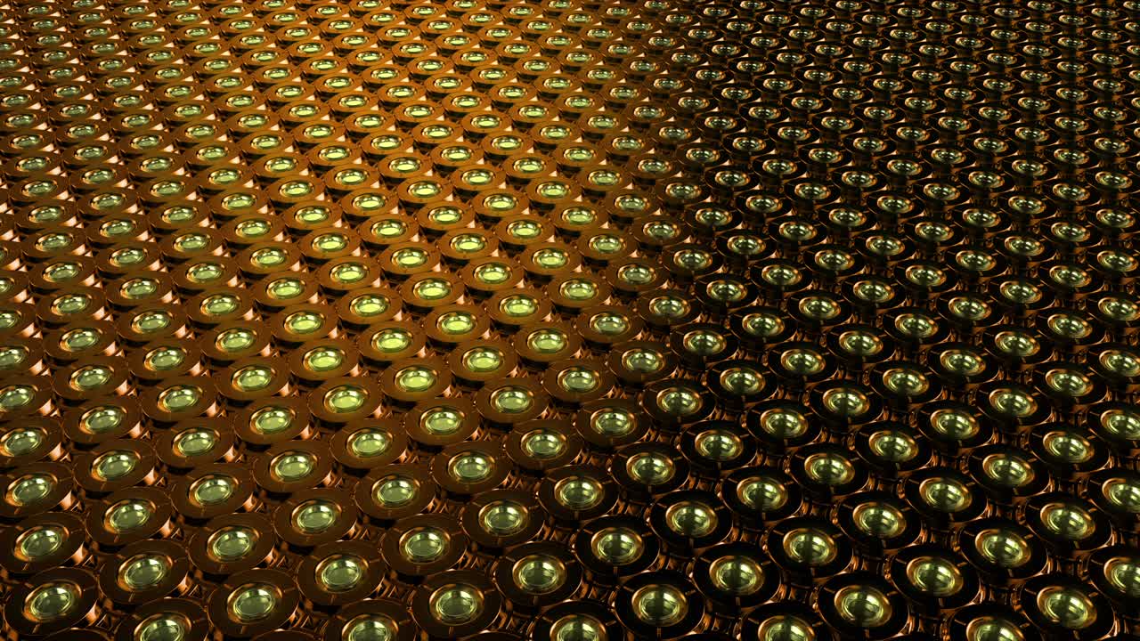 fondo de bucle de movimiento de elementos metálicos