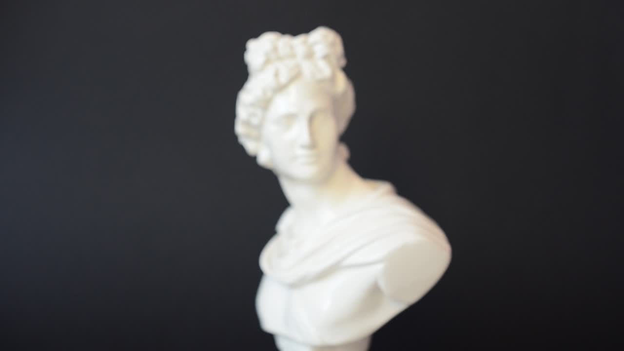 Bust of the person. Shooting of a figurine