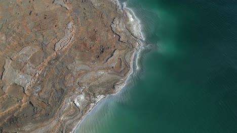 amazing view of the israelian desert stone sands shot from the dead sea