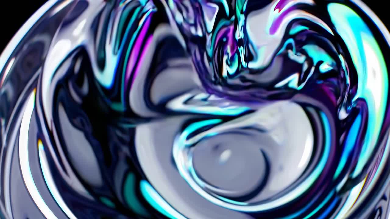 Arte liquida olografica astratta
