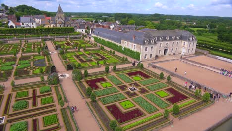 the remarkable chateaux and gardens of villandry in the loire valley in france 1