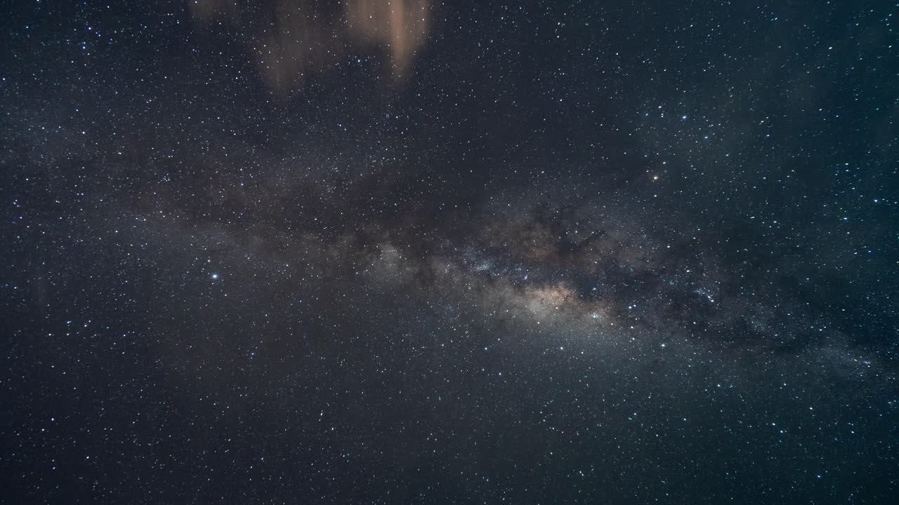 Night Sky with Clouds and Milky Way