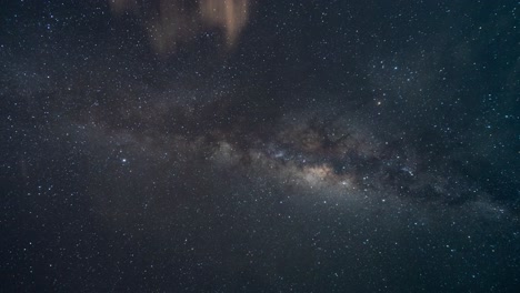 night sky with clouds and milky way