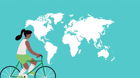 people cycling around the world