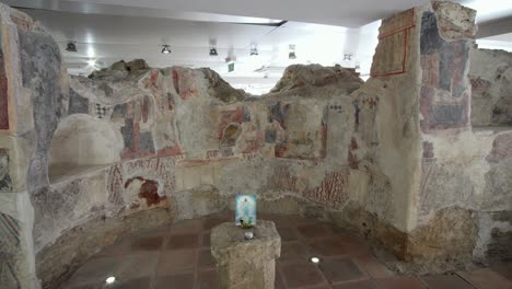 the ruins or remains of the ancient serdica fortress. ulpia serdica fortress in sofia, bulgaria.