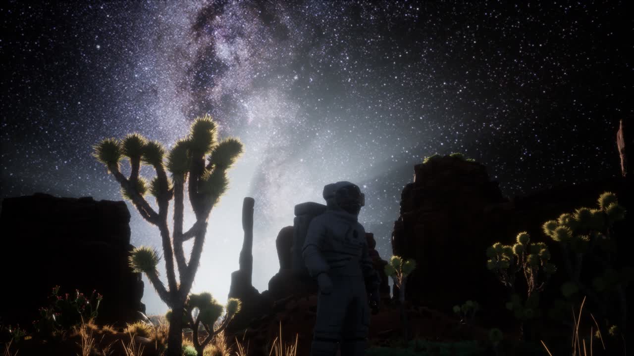 죽음의 계곡에서 우주비행사와 별의 은하계 형성