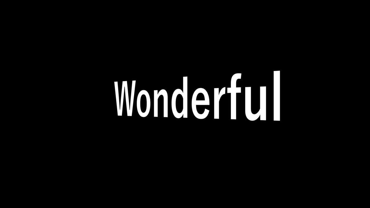 テキスト アニメーション メッセージ モーショングラフィックス