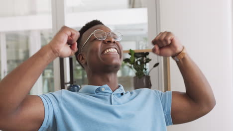 success, winner and business black man