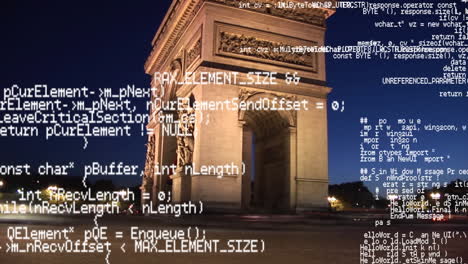 arc de triomphe witgh program codes