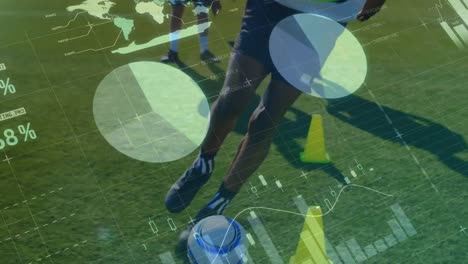 procesamiento de datos con el entrenamiento de jugadores de fútbol