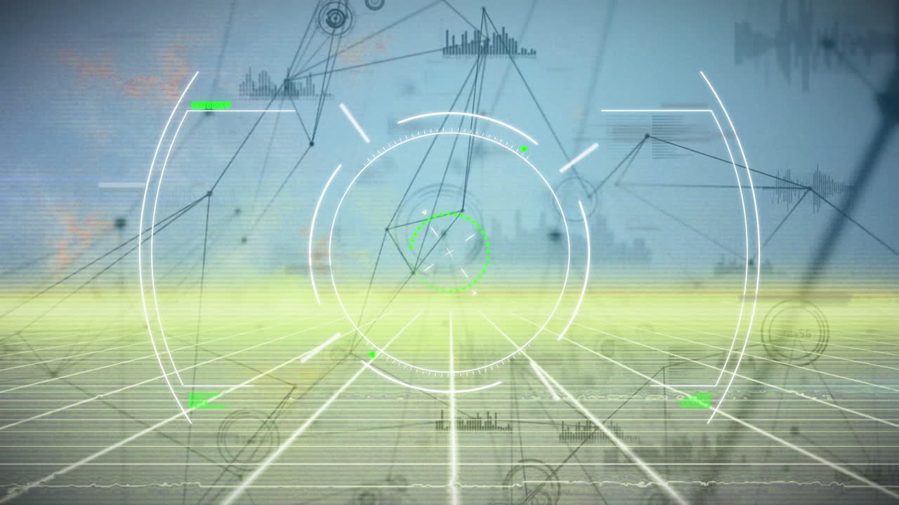 범위 스캐닝과 연결 네트워크의 애니메이션