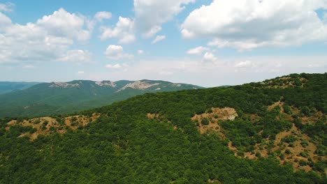 mountain landscape aerial view