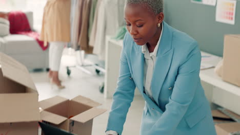 fashion, designer and phone call for woman