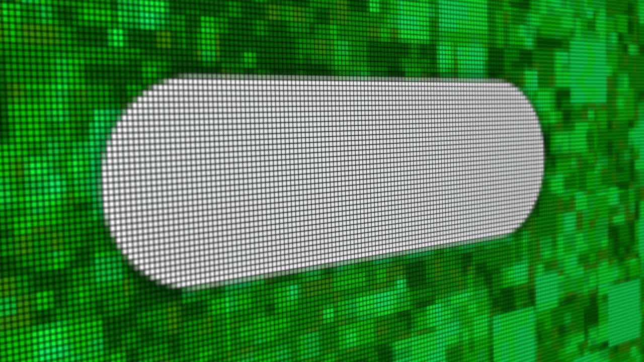 subida de la barra de progreso de píxeles animación de la pantalla de la computadora de cerca