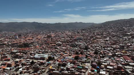 potosi south american city bolivia silver mine nacional de la moneda bolivian potosí mining town drone aerial view