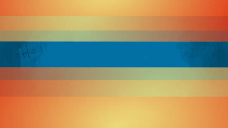 animation of moving geometrical orange shapes over blue background