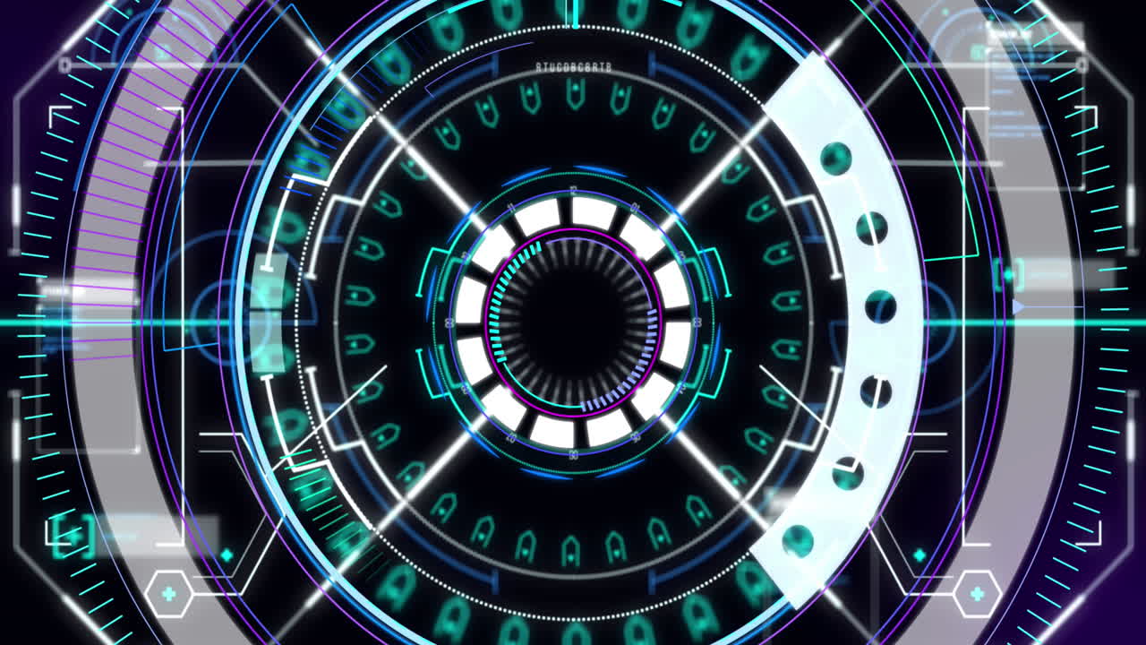 Animation of scope scanning with data processing