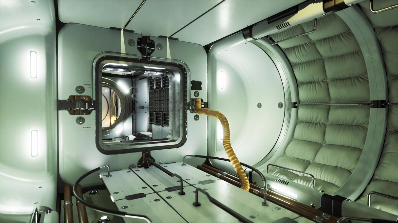 Space station transfer module cargo transfer system details