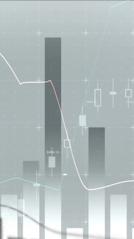 animación del procesamiento de datos sobre un fondo blanco