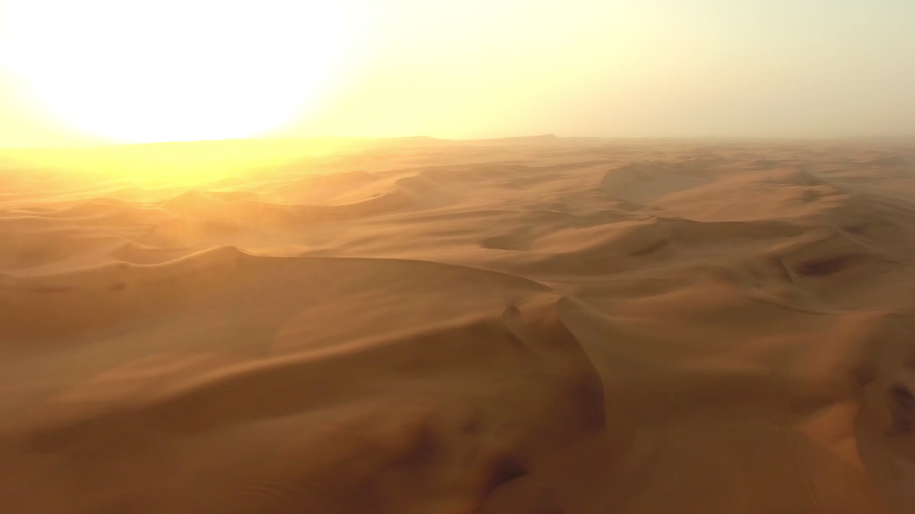 el final del día sobre el desierto de namibia