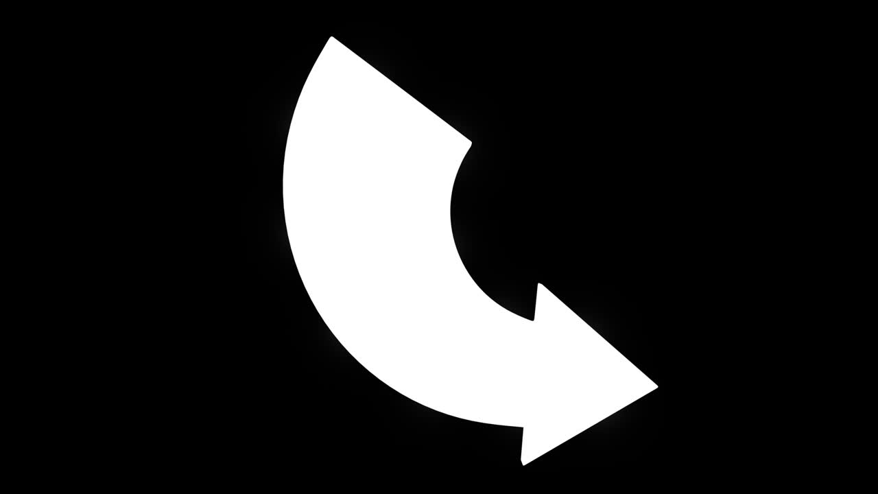 Computer generated arrow sign with an alpha channel. Loops Seamlessly.