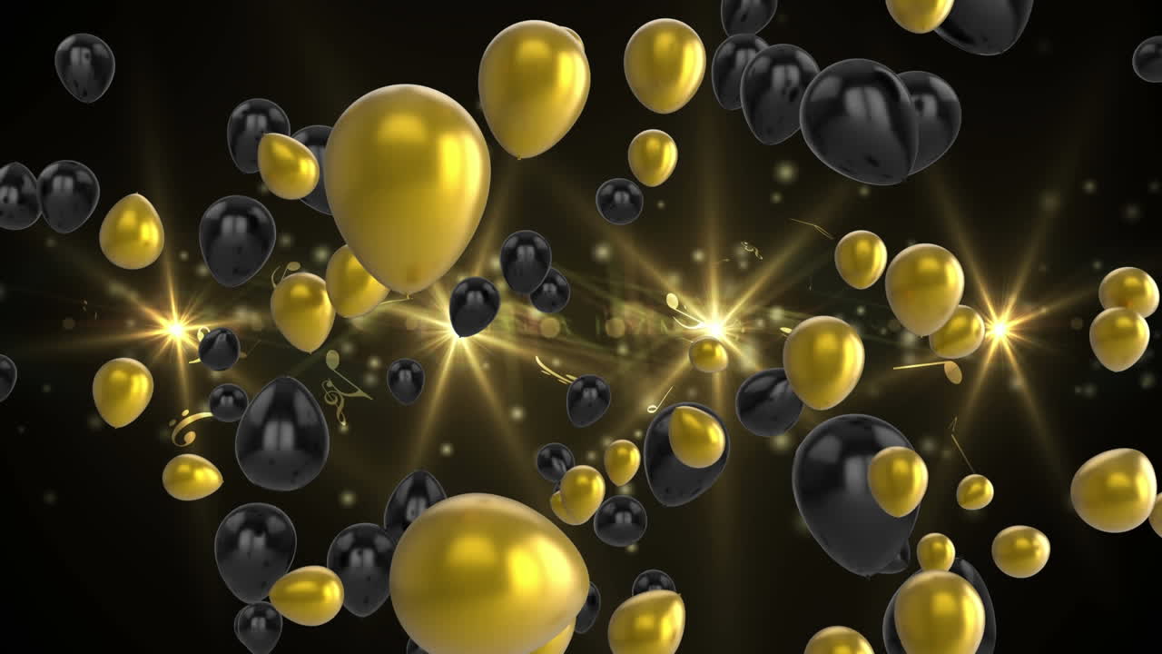 globos flotantes y proyectores