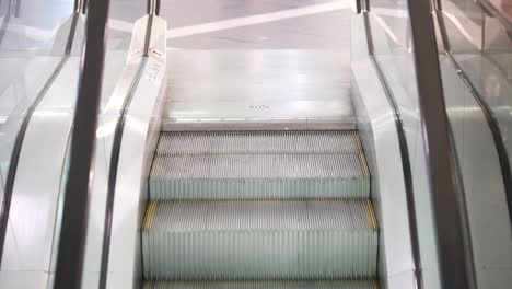 movement  down the escalator