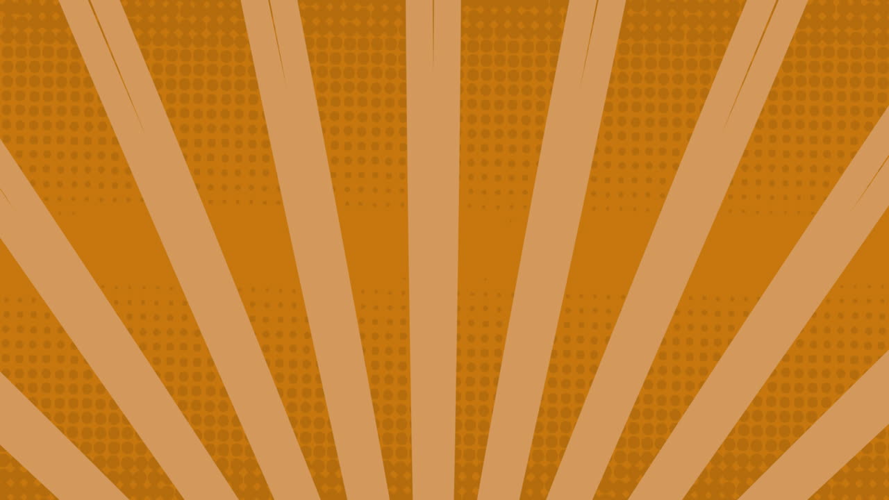 노란색 배경에 대해 회전하고 움직이는 줄무 ⁇