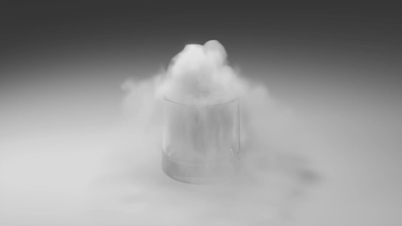 연기가 있는 유리