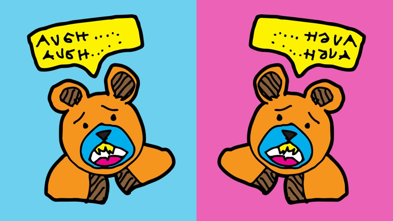 kids drawing pop art seamless background with theme of bear