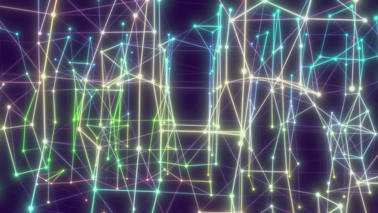 Abstract technology network mesh cyber geometry orb and polygonal lines and dots. Futuristic Plexus Technology, digitally generated image, 3d rendering