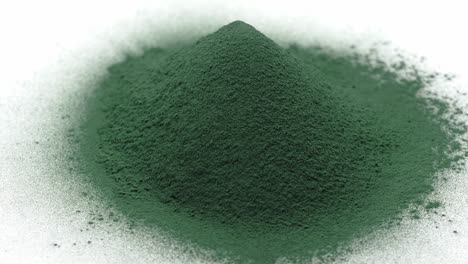 spirulina powder close-up