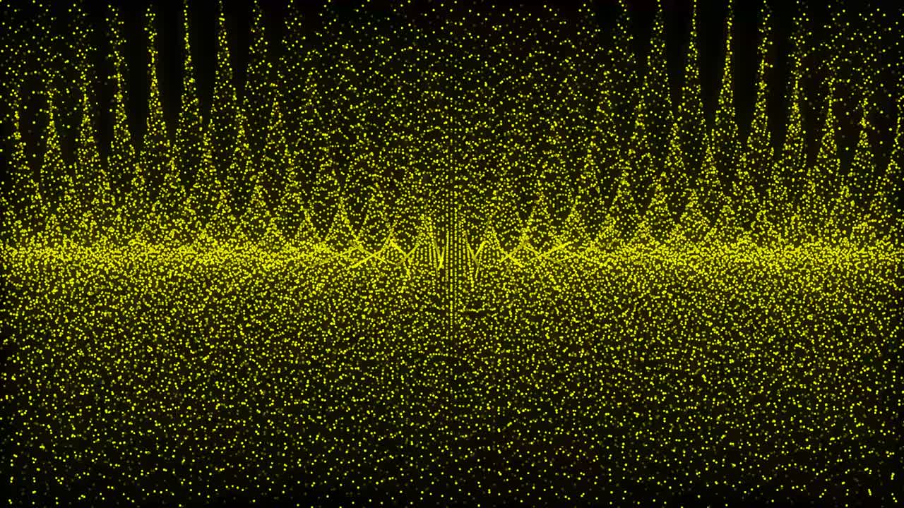 노란색 점 모양 패턴 애니메이션 모션 그래픽