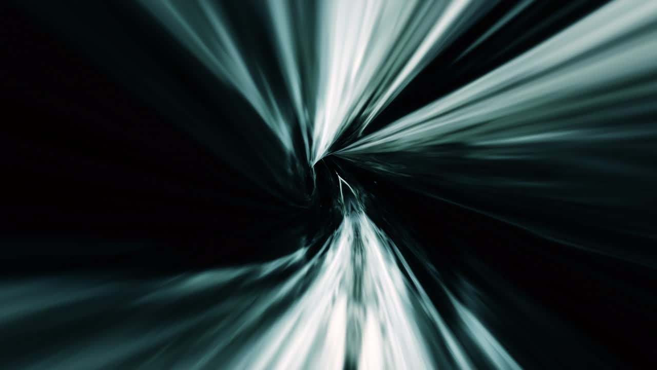 abstracto verde oscuro alienígena túnel de deformación hiperespacial a través del tiempo y el espacio animación 4k 3d bucle ciencia ficción viaje interestelar a través de agujero de gusano en el túnel de vórtice hiperespacio abstracto velocidad de teletransportación