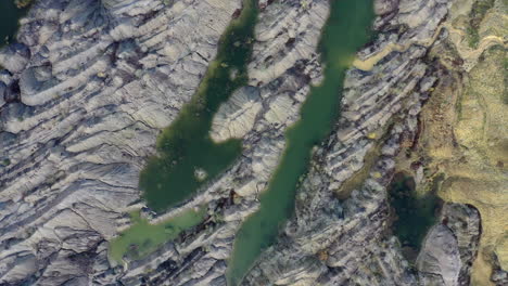 Top-view-coal-mining-and-lake