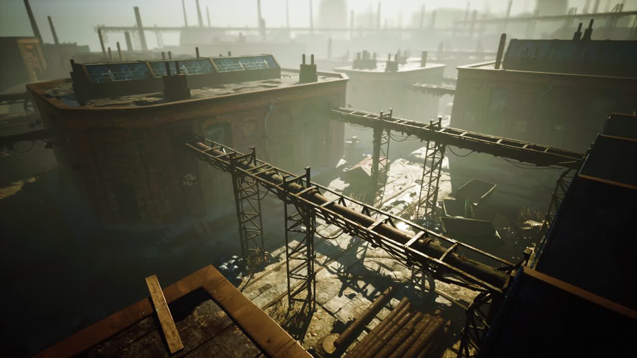 오래된 버려진 공장을 파괴했습니다.