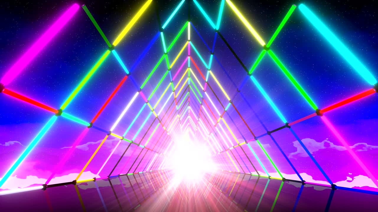 VJ Terowongan Neon Segitiga tahun 80-an