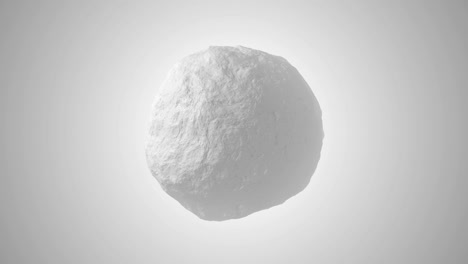 fractal white 3d ball morphing with grey shades in modern seamless loop animated 4k background video.