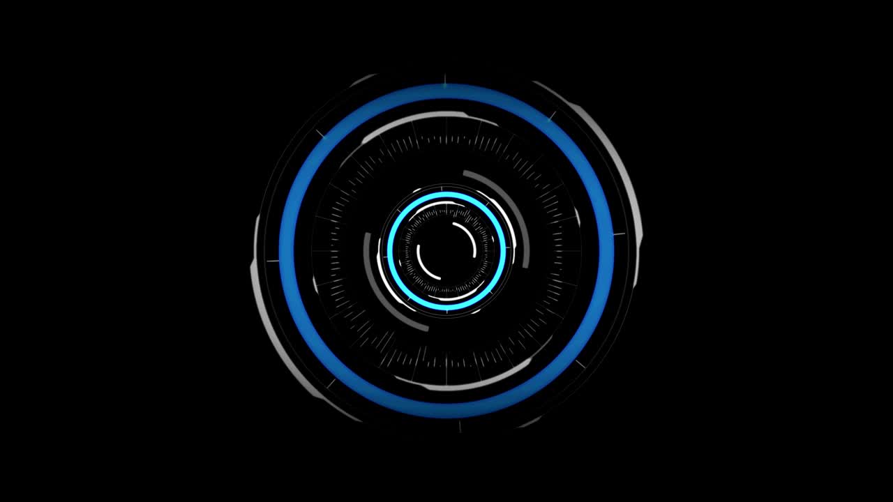 virtual circuit hologram over black background